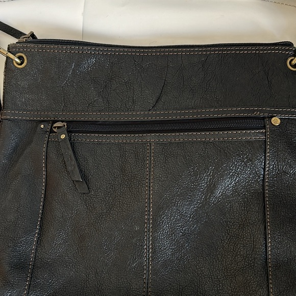 Vintage Fossil crossbody bag, black, adjustable strap. - Picture 11 of 11